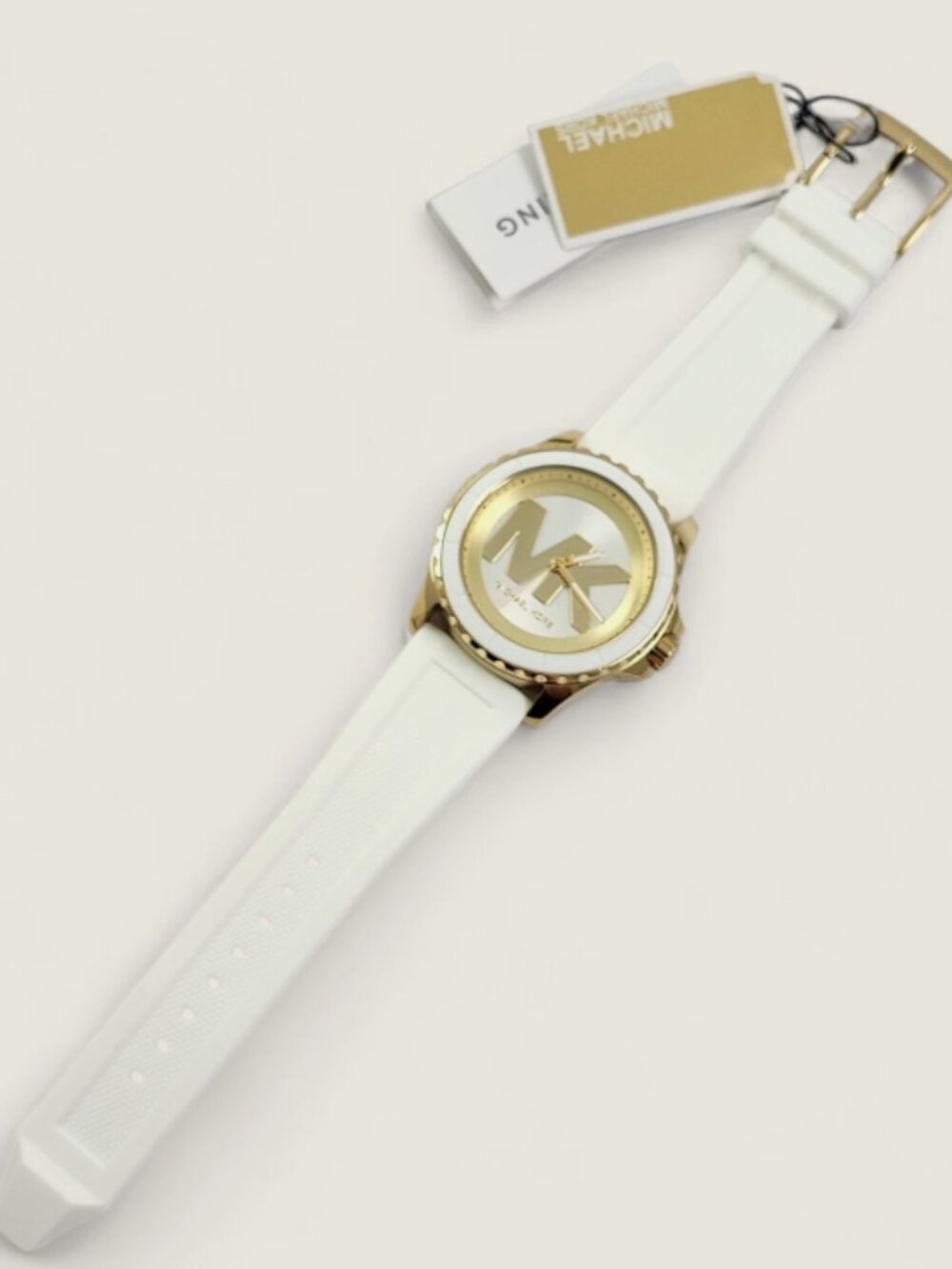 Michael Kors MK7535 Everest Watch New In Box White Gold Women's - Picture 3 of 4